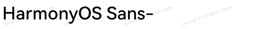 HarmonyOS Sans字体转换